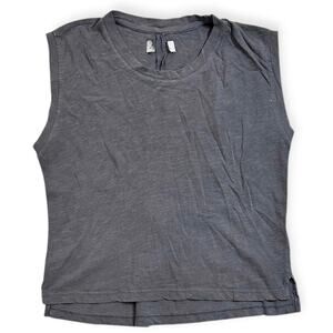 Rowan Women's Savannah Slub Cotton Muscle Tank Top Shirt in Bedrock